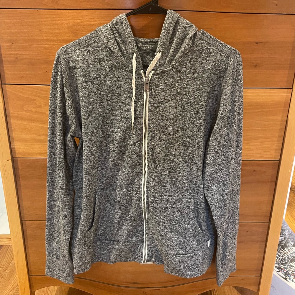 Vuori Halo Performance Zip Up - Grey - Medium
